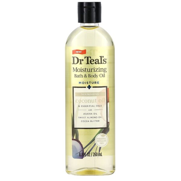 Dr Teal's - Moisturizing Bath & Body Oil, Coconut Oil, 8.8 fl oz (260 ml)