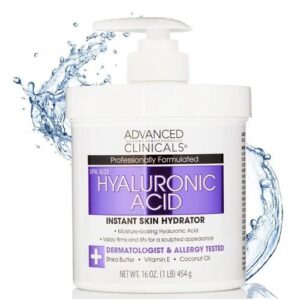 Advanced Clinicals - Hyaluronic Acid, Instant Skin Hydrator, 1 lb (16 oz