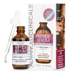 Advanced Clinicals - Peptide Serum, Anti-Wrinkle Face Serum, 1.75 fl oz (52 ml) - Image 3
