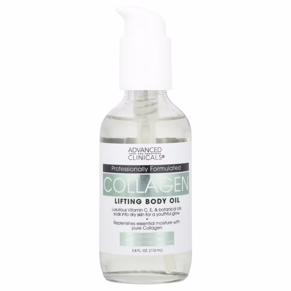 Advanced Clinicals - Collagen Lifting Body Oil, 3.8 fl oz (112 ml)