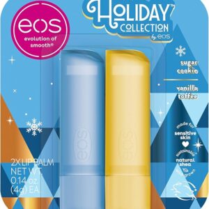 Eos - Duo Holiday sugar cookie & Vanilla Toffee Duo Lip Balm (4g)