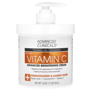 Advanced Clinicals - Vitamin C, Advanced Brightening Cream, 1 lb (16 oz)