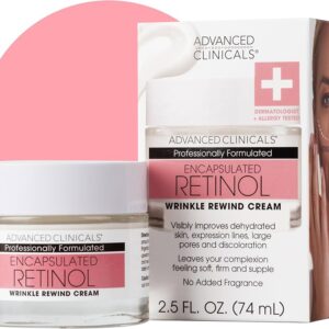 Advanced Clinicals - Encapsulated Retinol, Rapid Wrinkle Rewind Cream, Fragrance Free, 2 fl oz (59 ml) - Image 3