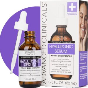Advanced Clinicals - Hyaluronic Serum, Instant Skin Hydrator, 1.75 fl oz (52 ml) - Image 2