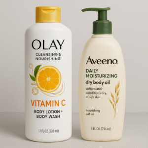 Olay Vitamin C  Body Lotion & Wash + Aveeno oil