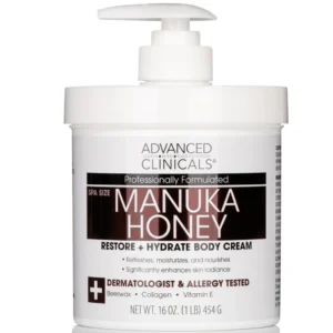 Advanced Clinicals - Manuka Honey Cream, 1 lbs (16 oz)