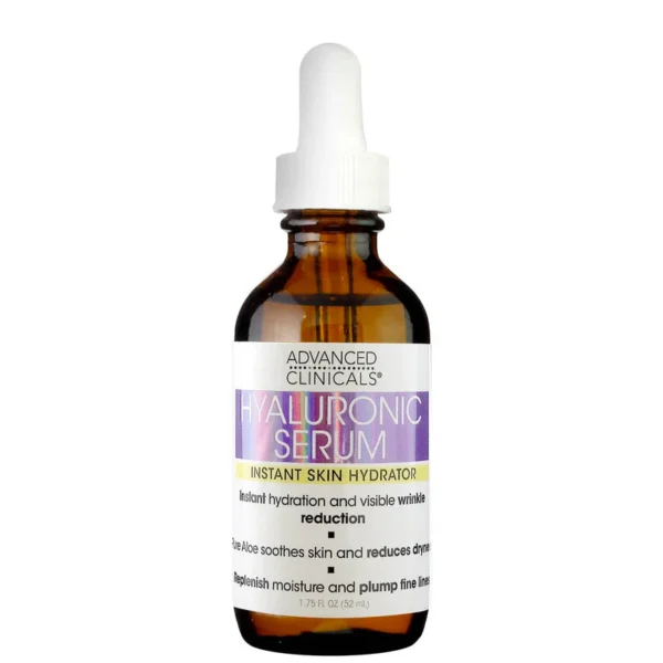 Advanced Clinicals - Hyaluronic Serum, Instant Skin Hydrator, 1.75 fl oz (52 ml)