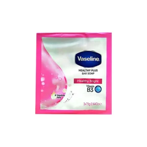 Vaseline - Vitamin B3 & Vaseline Jelly (Healthy Plus Bar Soap) 3 x 75g - Image 2